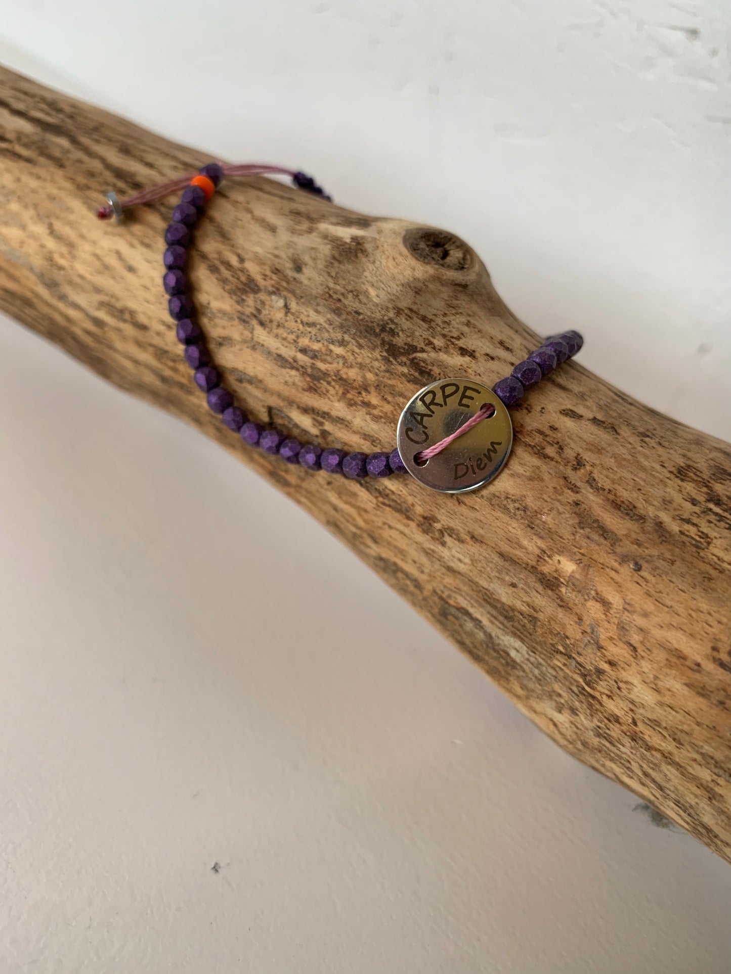 Bracelet "CARPE Diem" argenté