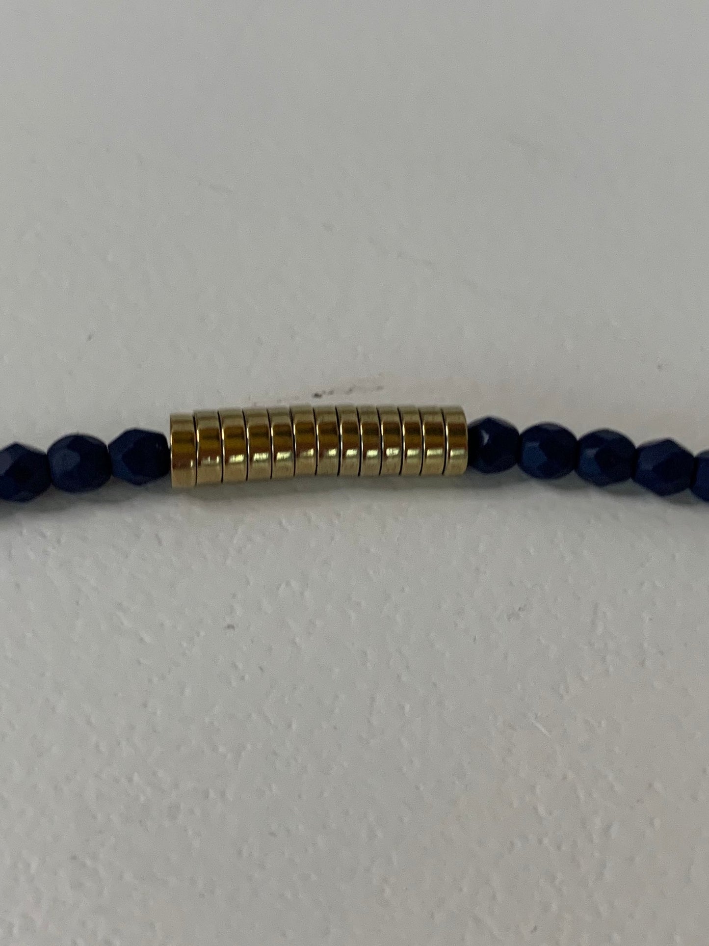 Bracelet 4 tours bleu marine