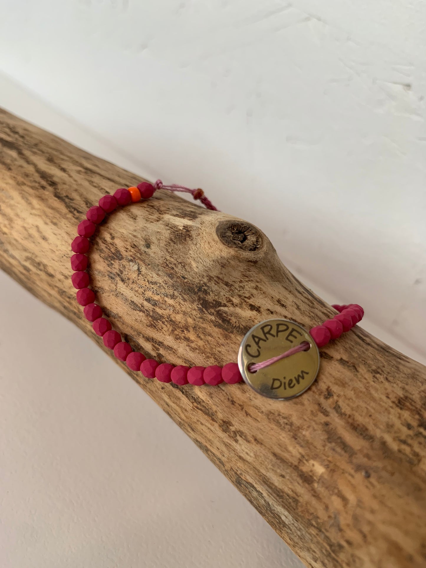 Bracelet "CARPE Diem" argenté